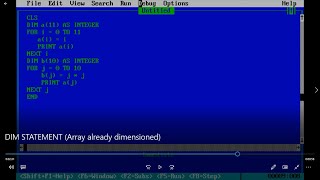 By using "DIM STATEMENT" Program in which Array already dimensioned.