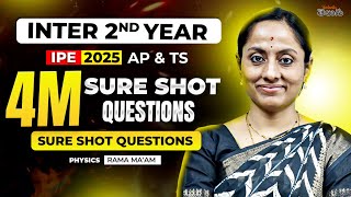 4M Sure Shot Tag Physics Questions | Inter 2nd Year IPE 2025 AP \u0026 TS 📝 🔥 | Don’t Miss Out!