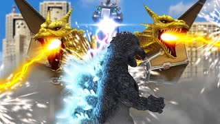 Godzilla Battle Line: Godzilla (1991) Vs. King Ghidorah/Mecha-King. (Godzilla Vs King Ghidorah)