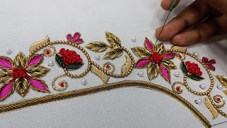 Latest blouse designs || zardosi work design || #aariembroidery2_0 #aariwork