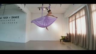 Aerial yoga aerial dance  空中瑜伽 空瑜舞韵 裙子侧开飞翔花式