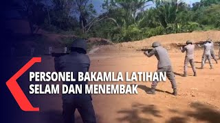 Tingkatkan Skil, Personel Bakamla Latihan Selam dan Menembak