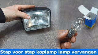 Tomos A35 koplamp vervangen how to lamp vervangen