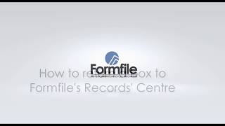 How to Return a Box to Formfile Archive Storage