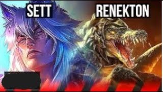 Sett đi kèo Renekton bị dẫn trước thì xử lí như nào.Hành trình leo cao thủ ngày 20#leagueoflegends