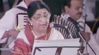 Tere Bina Zindagi Se | Lata Mangeshkar Live In Shradhanjali Concert.