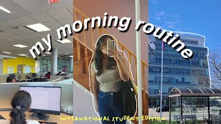 my COLLEGE MORNING ROUTINE🌷 international student in canada 📚 Humber College