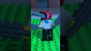 CHAINSAW MAN minifigure in lego (LEGO tutorial) #shorts