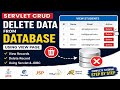 Servlets Delete Data from Database Using View Page | Java Servlet CRUD Operation