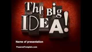 The Big Idea PowerPoint Template by PoweredTemplate.com