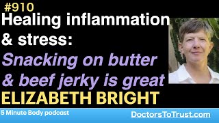 ELIZABETH BRIGHT f | Healing inflammation & stress: Snacking on butter & beef jerky is great