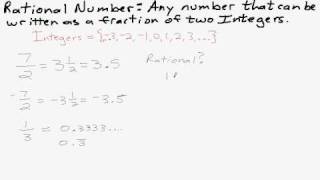 Rational vs. Irrational Numbers