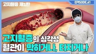 꽉 막혀버린 혈관,,그 때는 이미 늦었다. 콜레스테롤로 가득찬 혈액.