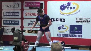 Lasse Ahrendsen - European Junior Championships -83 kg class placed 9th