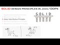 Liskov's substitution principle solid design principles in JAVA