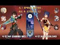 All 4-star Gaming melt x 4-star Overload | 5.1 Spiral Abyss fl.12 | Genshin Impact