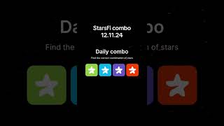 #StarsFi #daily #combo #code #coin #today 12.11.24