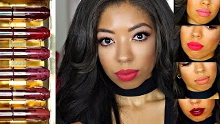 KYLIE LIP KIT: WORTH THE HYPE? | DUPES, REVIEW & LIP SWATCHES on TAN Skin