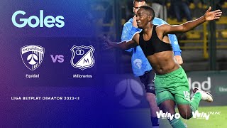 Equidad vs. Millonarios (goles) | Liga BetPlay Dimayor 2023- 2 | Fecha 20