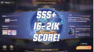 LORD OF NAZARICK CRYSTAL SKELETON DRAGON MONSTER HUNT EASY SCORE! ( 3 TEAMS YOU CAN USE )