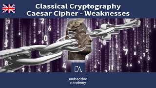 🇬🇧 Classical Cryptography - Caesar Cipher Weaknesses | Tutorial based on Embedded Academy E-Learning