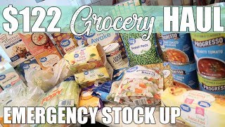 $122 Emergency Stock Up Grocery Haul | School Shut Down Shopping