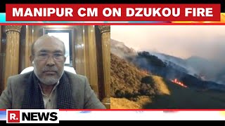 Manipur CM N Biren Singh Speaks On Dzukou Valley Fire, Hails Efforts Of IAF \u0026 NDRF In Dousing Flames