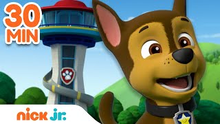 PAW Patrol Lookout Tower Rescues! w/ Chase, Skye, Rocky & Rubble | 30 Minute Compilation | Nick Jr.