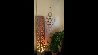 EASY WALL HANGING WITH BANGLES AND WOOL || REUSE OLD BANGLES