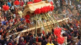 【緑角】 灘のけんか祭り 2012 本宮 御旅山 前編①  松原檀尻