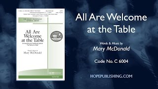 All Are Welcome at the Table - Mary McDonald