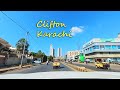 Clifton drive from Zamzama St. to E St., Karachi, Pakistan