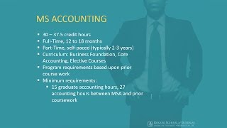 MS Accounting Program Overview - American University