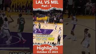 Los Angeles Lakers vs Milwaukee Bucks Full Game Highlights  October 15 2023  FreeDawkins