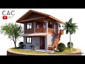 Simple Farmhouse | Tropical House | 5x6m | Two Bedroom