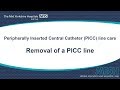 Removal of a PICC line