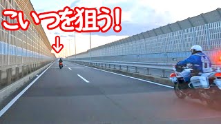 信号ダッシュして「点」になったアクセラを白バイが猛追！この距離差でもあっという間に追い付かれてしまったアクセラの運命は・・・？【スピード違反取り締まり】