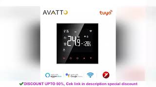 AVATTO Tuya WiFi Thermostat,Zigbee Smart Electric/Water Heating Temperature Controller Works with Al