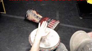 Djembe instruction Triba 3 Dr. Lee