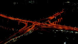 【広島市の夜景】 ドローン空撮  広島県広島市 / 4K Drone Night view Aerial video of Hiroshima City,　Hiroshima