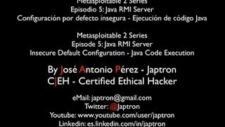 Metasploitable 2 Series - Episode 5 - Java RMI Server - Java Code Execution