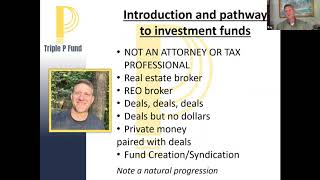 An Introduction to Syndication, Hedge Funds, and Private Placements for Real Estate