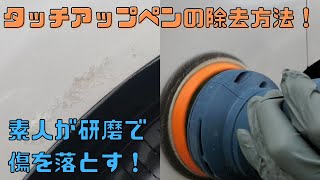 【素人研磨】タッチアップペンを完全除去！RYOBI RSE1250でこすった傷を落とす（後編）#洗車