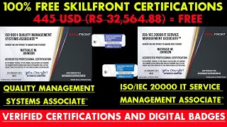SkillFront Free Programs | SkillFront FREE Courses with Professional Certifications and Badges