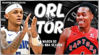 Orlando Magic vs Toronto Raptors Full Game Highlights | Mar 2 | 2025 NBA Season