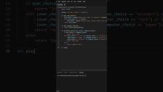How to create a Rock Paper Scissors Game in Python #python #programming #lofi #asmr #viral #code