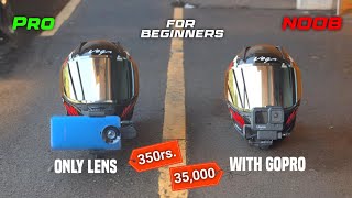 Motovlogging Setup For Beginners Low Budget with Wide Angle lens