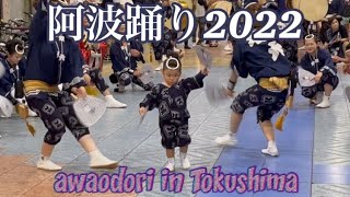 (阿波踊り2022 )感動！双六ちびっ子足が痛くなっても最後まで踊りきるプロ根性にハンカチ必須!!!