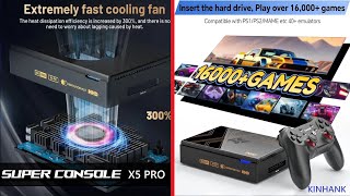 Kinhank Super Console X5 Pro Plays PS2, PSP, GC, Wii, N64, DC, Saturn \u0026 More Loaded w/ 16k Games!!!