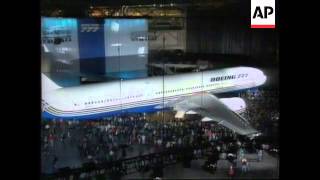 USA - Boeing Unveils Its New 777 Jetliner